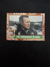 George HW Bush 1991 Topps Desert Storm Commander In Chief #1 - U.S. President picture