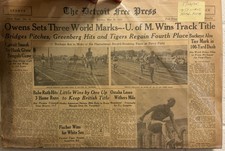 Lot of 10 Vintage Newspapers & Pulp Magazines - Jesse Owens, Joe DiMaggio picture