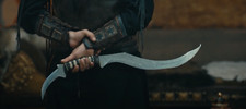WILD CUSTOM HANDMADE 27 INCHES LONG MACHETE HUNTING SWORD IN HIGH GRADE STEEL  picture