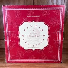 Williams-Sonoma Father Christmas Dessert Plates Set of 4 picture