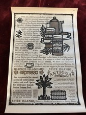 Vintage Spice Islands Antigua Coffee 8x11 Add Poster picture