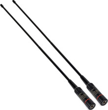 2Pack Dual Band Whip Antenna SMA Male for Yaesu Vertex TYT Icom HT picture