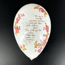Antique Victorian Floral Easter Egg Hand Blown Pontil Milk Glass 4.5” x 6.25” picture