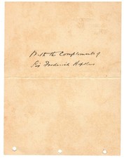 SIR FREDERICK HOPKINS ENGLISH BIOCHEMIST AUTOGRAPH ON ALBUM PAGE 1937 picture