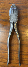 VINTAGE M. KLEIN & SONS LINEMAN’S PLIERS X-K-EE 1944 CHICAGO, U.S.A COLLECTIBLE picture