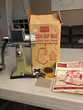 Vintage Sears Meat Grinder Food Suction Avocado Green picture
