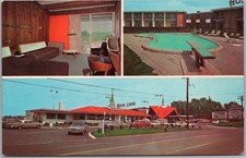 1960s WATERTOWN, New York Postcard HOWARD JOHNSON'S MOTOR LODGE / Highway 81 picture