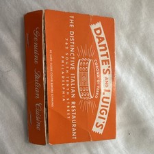 Dantes and Luigis Vintage Matchbook Cover Philadelphia PA Corona Di Ferro picture