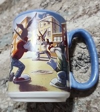 Vintage 1995 Warner Bros Studio Store Looney Tunes Baseball Coffee Mug picture