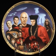 Star Trek — Encounter at Farpoint — Hamilton Plate Collection — COA#0349 DK picture