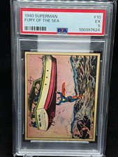 Gum inc Superman 1940 Superman #10 Fury of the Sea PSA 5 EX  picture