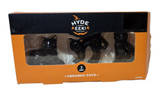 Target Hyde Eek Halloween Ceramic Cat Figurines 3pc 2025 NEW NIB picture