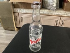 Old 11.2 Fl. Oz. Clear Glass Frostie Root Beer Soda Bottle picture