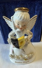 Vintage Napco October Birthday Angel Mask Figurine Japan A1370 picture