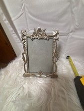 Vintage Art Nouveau Style Ornate Silver Tone Metal Picture Frame picture