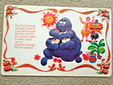 McDonald's 1971 Evil Grimace Plastic Trayliner picture