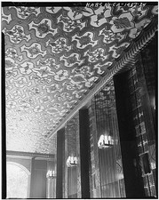 Los Angeles CA Richfield Oil Building Lobby Ceiling Ornamentation 1930s picture