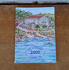 Vintage 2000 Belvedere Portfolio Calendar Cottage Coastal Watercolor Whimsical picture