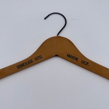 Vintage Disneyland Hotel Anaheim Calif Wood Clothes Hanger Wrather Era 1960s picture