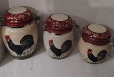 Vantage 3PC Home Interior Lg,Md,Sm, Canisters  In excellent Cond. By Jay Import. picture