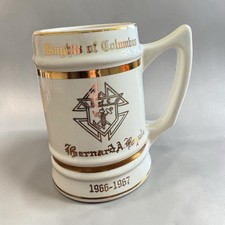 Vtg Beer Stein Mug Knights Of Columbus 1966 C. B. Dyer Co. Ceramic Indianapolis picture