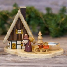Smoker-Santa with Smoker House and Tea Light picture