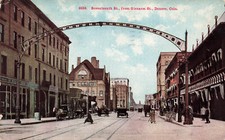DENVER CO COLORADO 17TH STREET FROM GLENARM 1912 POSTCARD 080124 T picture