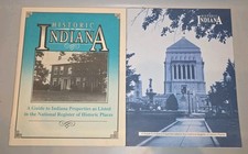 QTY 2 Vintage Historic Places Indiana Properties National Register Book Booklet picture
