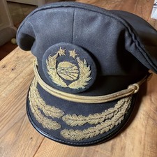Vtg Continental Airlines Captain Pilot Hat Tarpy Tailors Built DEN IAH Goetz picture