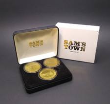 VTG Sam's Town Hotel & Casino Shreveport Commemorative Tokens Coins Set (of 3) picture