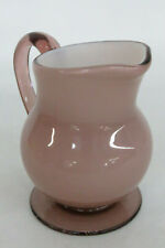 Purple Cased Glass Small Miniature Carafe Creamer Pitcher Vase 1146B picture