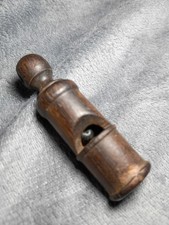 Authentic WW2 Wermacht German Hardwood Turned Treen Whistle picture