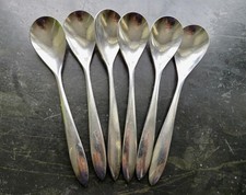 Set 6 Lucerne International Stainless Oval Teardrop Soup Spoon 7