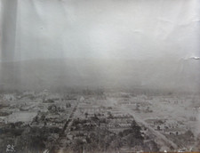 Vtg Photo Antigua Guatemala Looking Down on Town Silver Tint on Photo picture