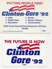 1992 Clinton/Gore small calendar and sticker picture