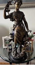 By French Sculptor Eugène Marioton Lamp Paris France picture