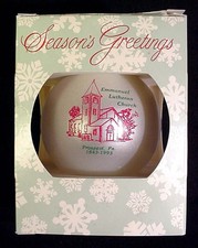 Emmanuel Lutheran Church 150th Anniversary Christmas Ornament with Box 1993 picture