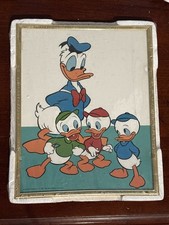 Vintage 1987 Framed Disney’s Donald Duck Huey Dewey Louie Columbia Print picture