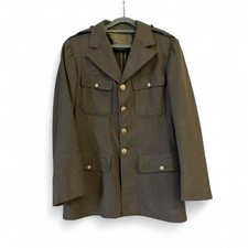Pristine WWII US Army M-1939 Service 100% Virgin Wool Coat 1940 Dated Unisex M picture