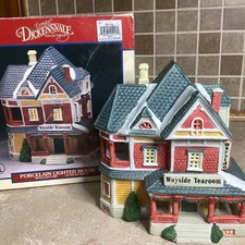 1994 Lemax Dickensvale Village WAYSIDE TEAROOM Christmas-with Box,light Cord picture