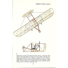 Wright Flyer I Wright Flyer III USA 1969 Pioneer Aircraft Print SE1-2 picture