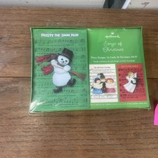 Vintage Hallmark Christmas Cards Songs Frosty Joy To The World In Box  picture