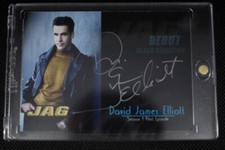 2006 TK Legacy JAG D1 David James Elliott black back auto /50 DEBUT HARM HARMON picture