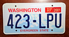 Washington 1998 Expired License Plate - BRAND NEW UNUSED MINT picture