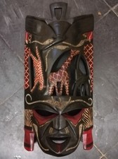 African Maasai wooden mask from Kenya picture