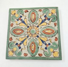 California Revival Tile 20th Century 8 Inches Terracotta Possibily D & M  picture