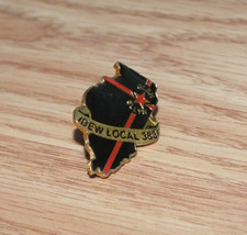 Vintage Glen Ellyn Illinois Ibew Local 383 Collectible Souvenir Enamel Lapel Pin picture