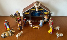Vtg Hartland Nativity Set 1950s 18 Pieces And Stable picture