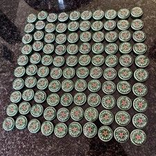 Heineken Green Beer Bottle Caps Lot of 100 Used Collection Art Craft picture