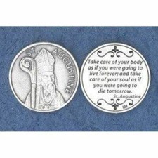 St. Augustine - Quote from Saint Augustine - Pocket Coin  picture
